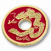 Pice Chinoise Dragon(Format 1/2 Dollars)rouge
