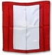 Foulard  la Carte "Carte Blanche" (Fond Rouge 45 X 45)