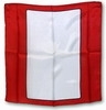 Foulard à la Carte "Carte Blanche" (Fond Rouge 45 X 45)