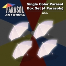 Parapluies  production Blanc (Lot de 4)