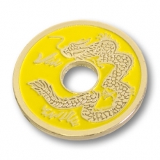 Pice Chinoise Dragon(Format 1/2 Dollars) JAUNE