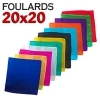Foulard en soie 20x20